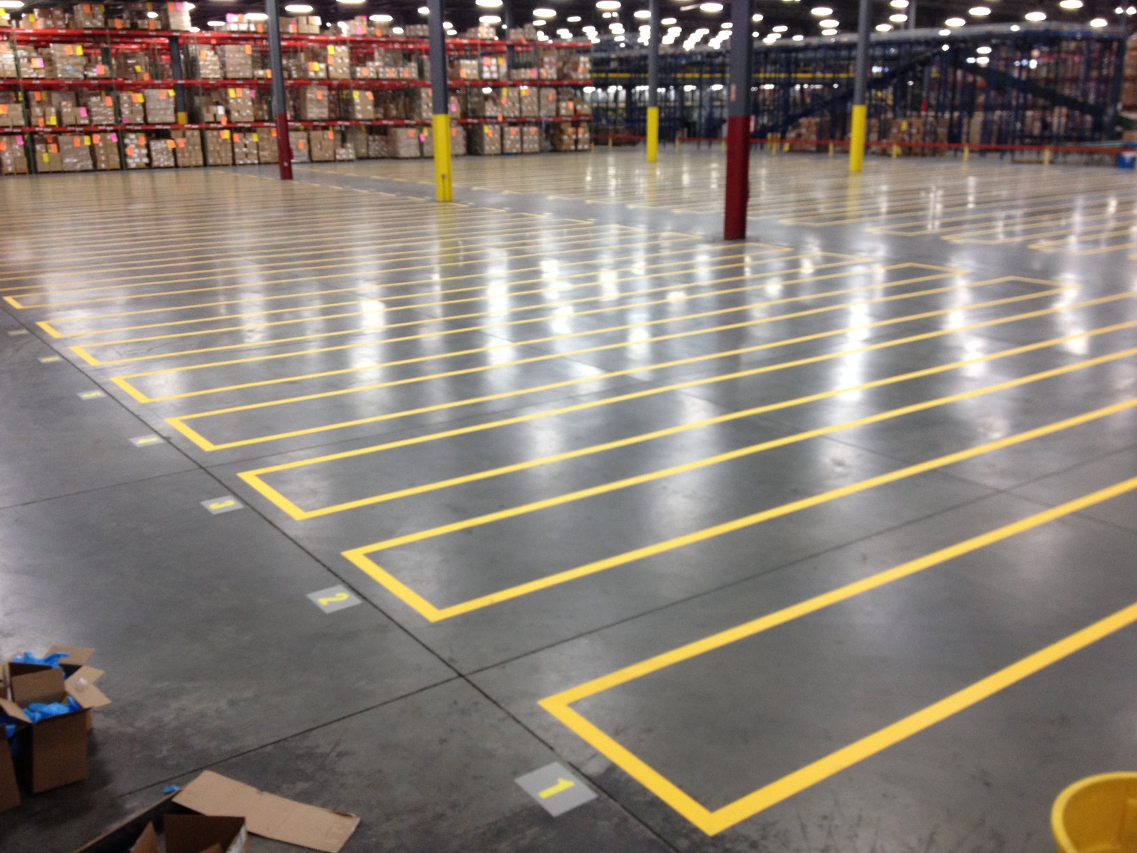 aes esd floor marking tape durastripe in use esd